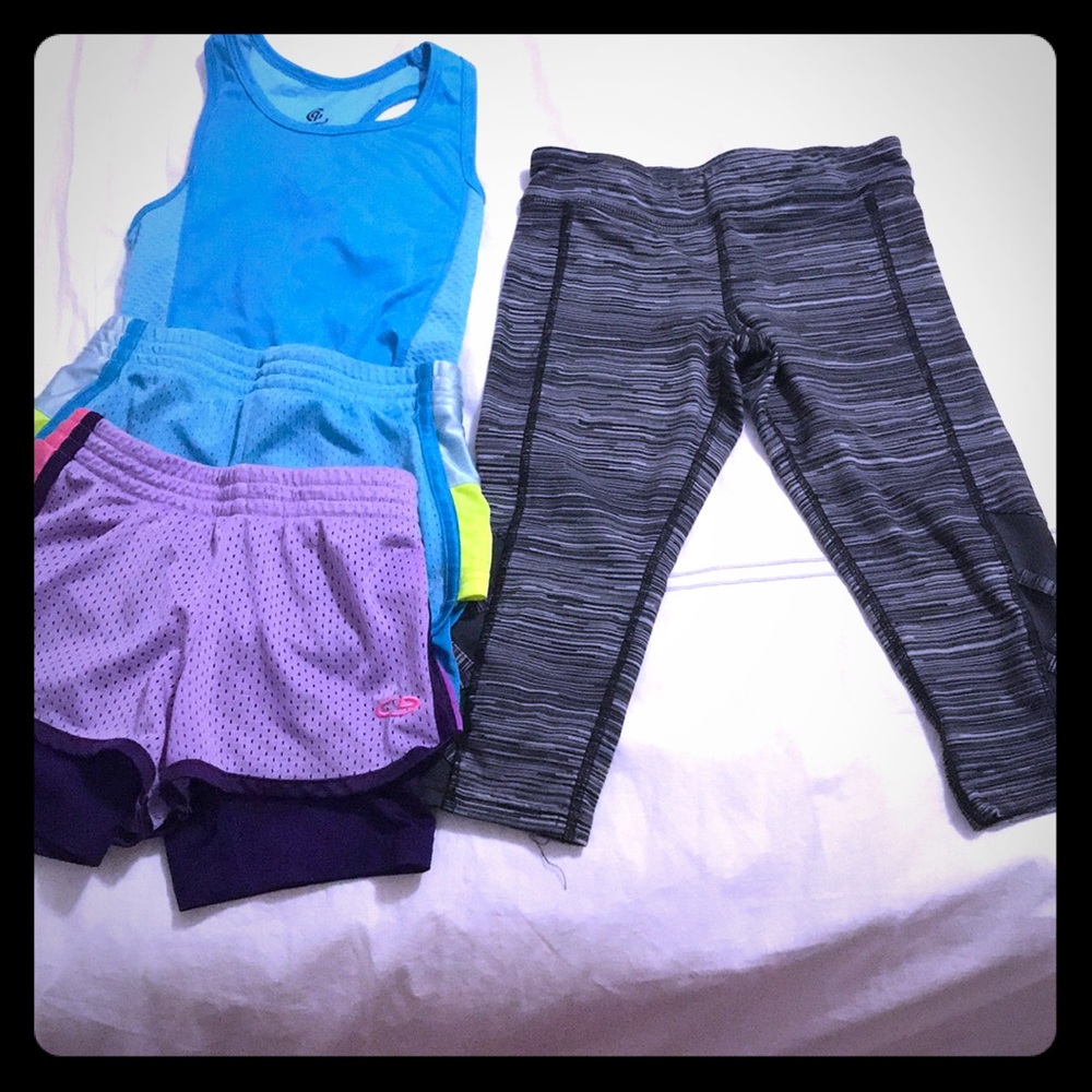 Set of kids activewear